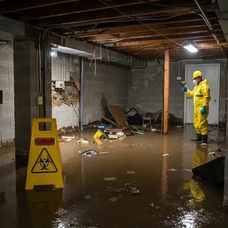 Flooded Basement Electrical Hazard in Camp Hill, PA Property